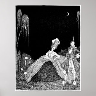 Night Walk - Vintage bild Poster