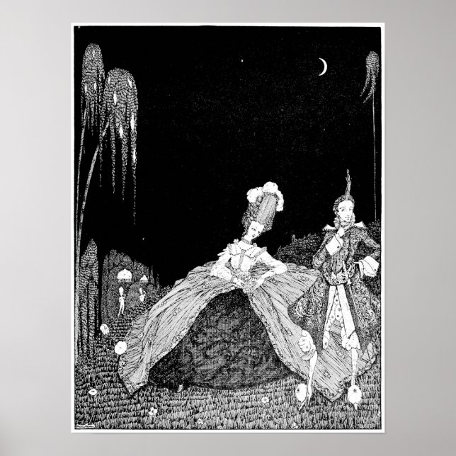 Night Walk - Vintage bild Poster (Framsidan)