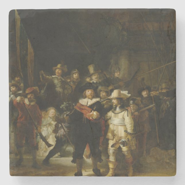 Night Watch, Rembrandt van Rijn Stenunderlägg (Framsidan)