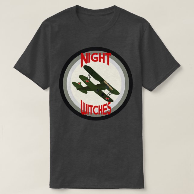 Night Witches Polikarpov Po2 Bomber 3 T Shirt (Design framsida)