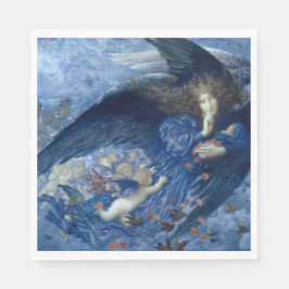 Night with her Train of Stars (Angel with Cherubs) Pappersservett