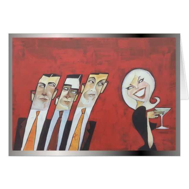 NightClub Routine Hälsningskort (Framsidan Horizontal)