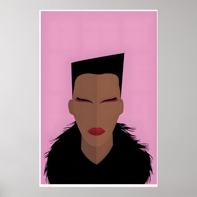 Nightclubbin' Inspired Original Icon Design Print Poster (Framsidan)