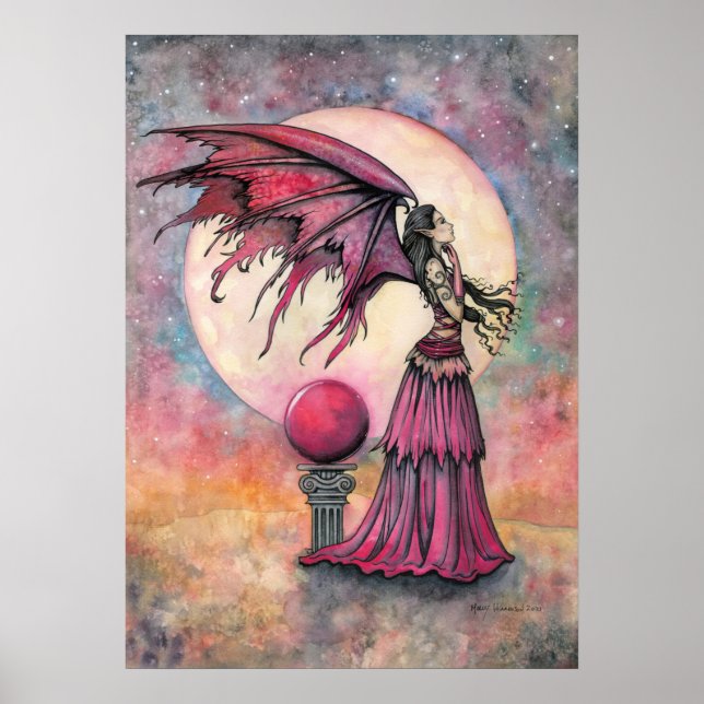 Nightfall Fairy Fantasy Art av Molly Harrison Poster (Framsidan)