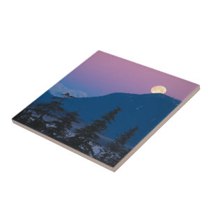 Nightfall i Alaska Kakelplatta