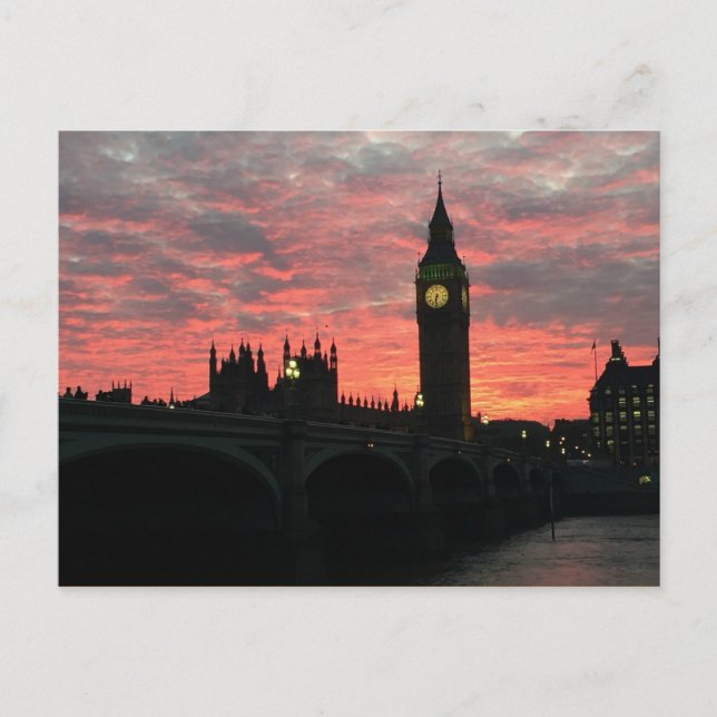 Nightfall i London Vykort (Framsida)