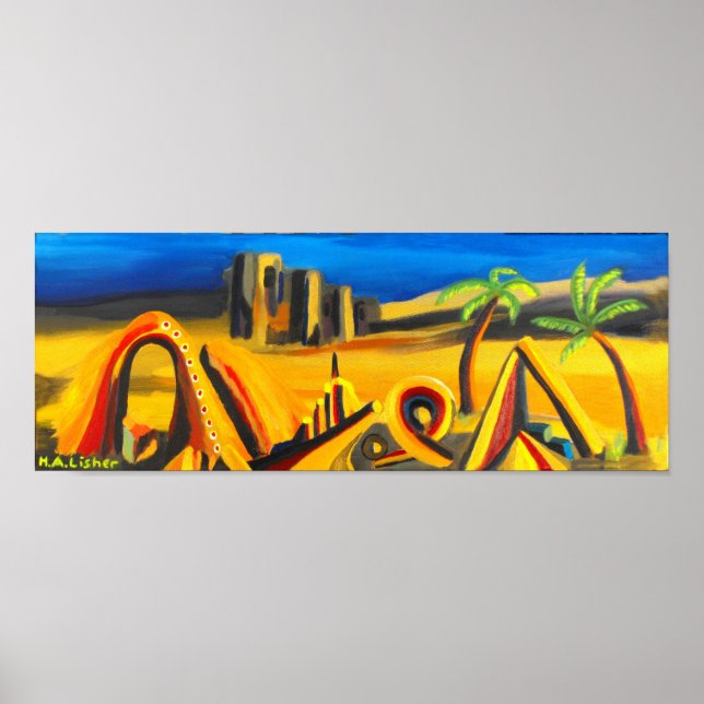 Nightfall i öknen poster (Framsidan)