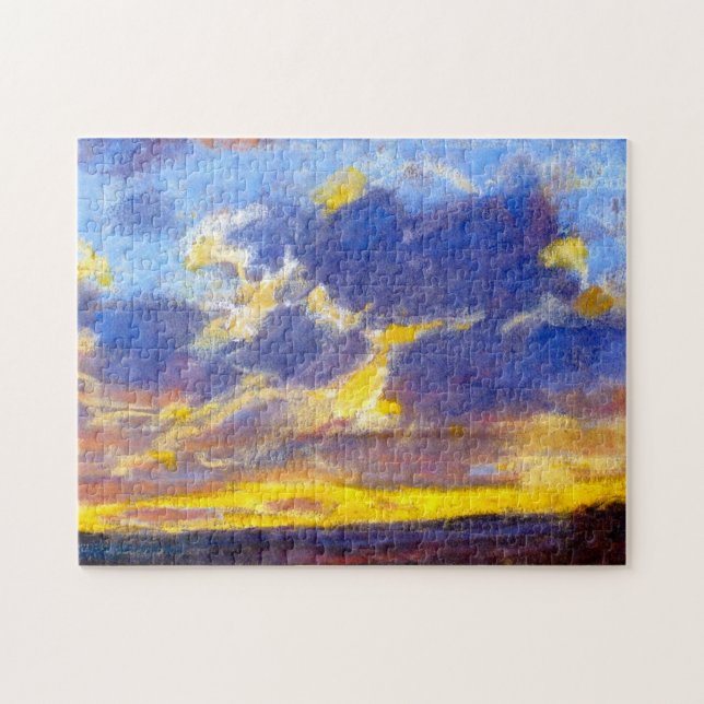 Nightfall Monet Fine Art Pussel (Horisontell)