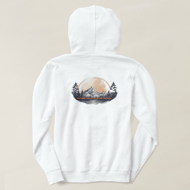 Nightfall Mountain Majesty Hoodie (Design baksida)