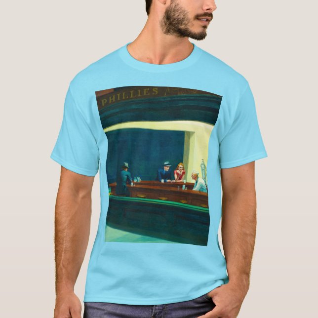 Nighthawks, 1942 av Edward Hopper T Shirt (Framsida)