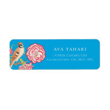 Nightingale & Flowers - Anpassadets etikett