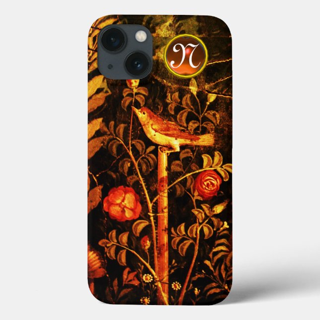 NIGHTINGALE MED RO MONOGRAM, Red Black Gult (Baksida)