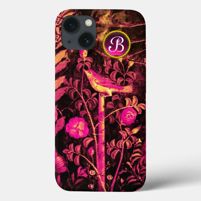 NIGHTINGALE MED RO MONOGRAM, Rosa Black Gult (Baksida)