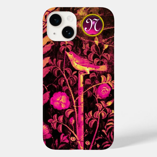 NIGHTINGALE MED RO MONOGRAM, Rosa Black Gult (Baksida)