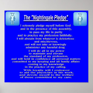 Nightingale Pledge Poster