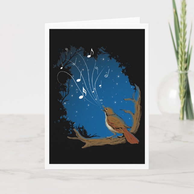 Nightingale Sång Kort (Framsida)