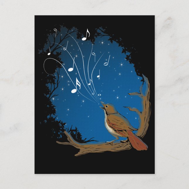 Nightingale Song Vykort (Framsida)