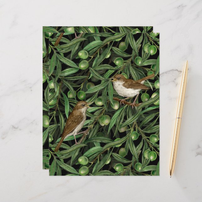 Nightingales i träd 3 (Fram/Back In Situ)