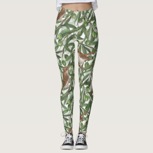 Nightingales i träd leggings