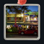 Nightlife on Ocean Drive, South Beach, Miami Julgransprydnad Metall<br><div class="desc">Nightlife on Ocean Drive,  South Beach,  Miami Beach,  Florida,  USA � Greg Johnston / DanitaDelimont.com</div>