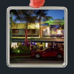 Nightlife on Ocean Drive, South Beach, Miami Julgransprydnad Metall<br><div class="desc">Nightlife on Ocean Drive,  South Beach,  Miami Beach,  Florida,  USA � Greg Johnston / DanitaDelimont.com</div>