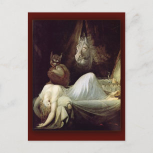 Nightmare av Henry Fuseli, 1781 Vykort