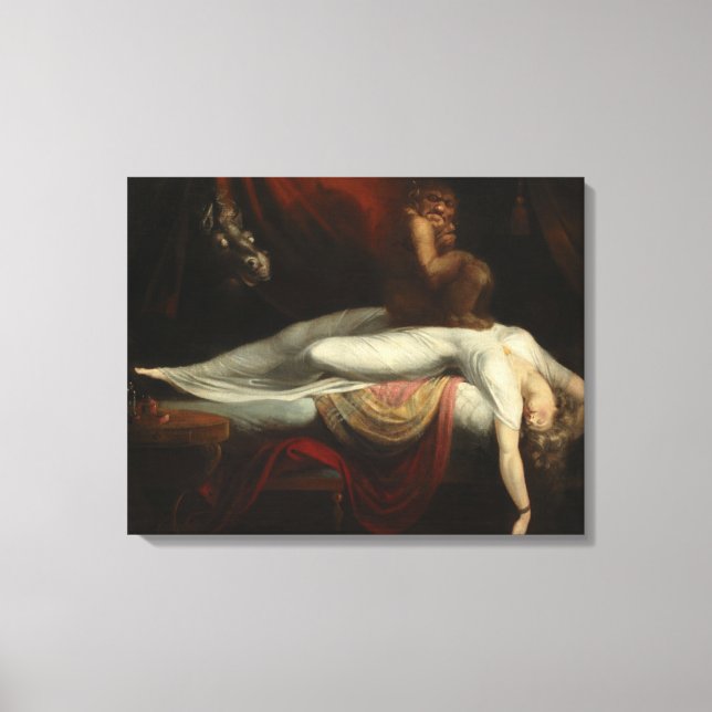 Nightmare (av Henry Fuseli) Canvastryck (Framsida)
