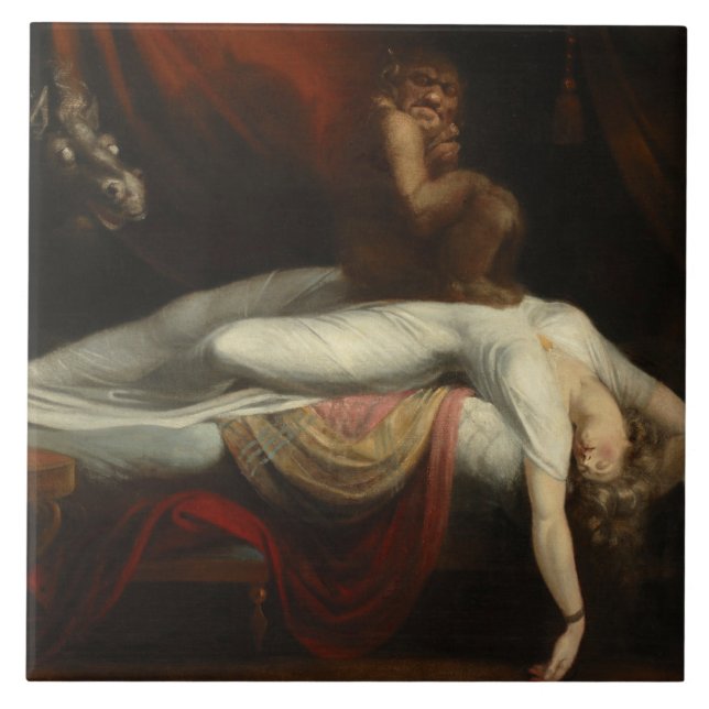 Nightmare (av Henry Fuseli) Kakelplatta (Framsidan)