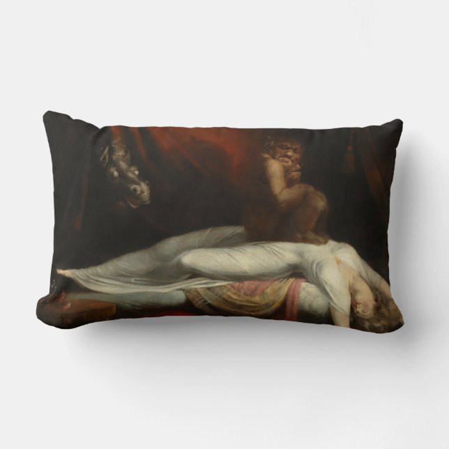 Nightmare (av Henry Fuseli) Lumbarkudde (Framsida)