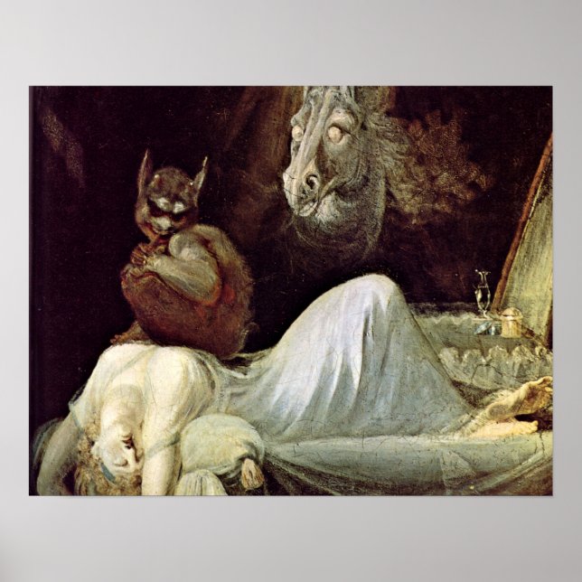 Nightmare av Henry Fuseli Poster (Framsidan)