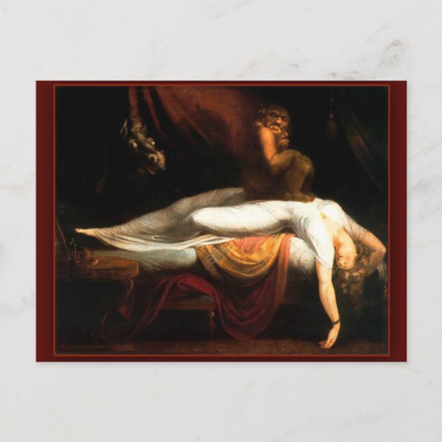 Nightmare av John Henry Fuseli Vykort (Framsida)