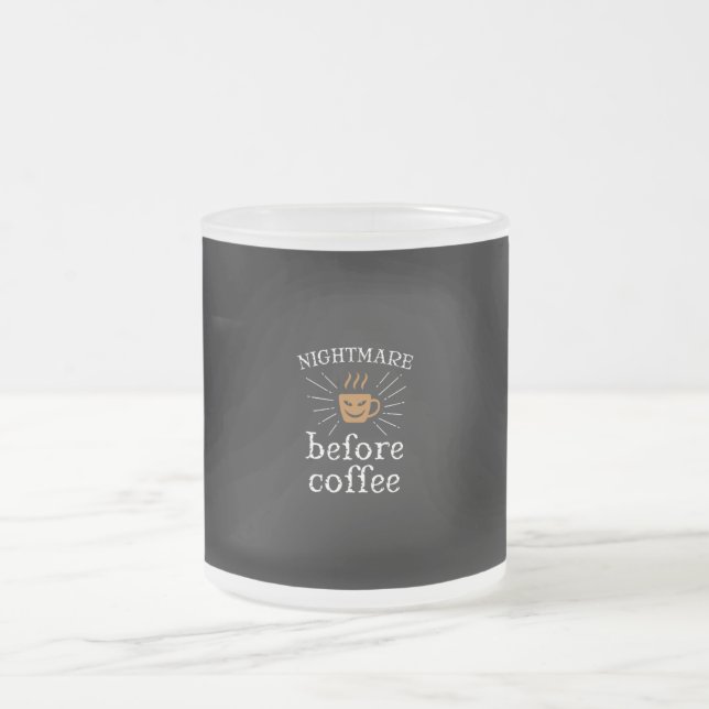 nightmare before coffee frostad glasmugg (Center)