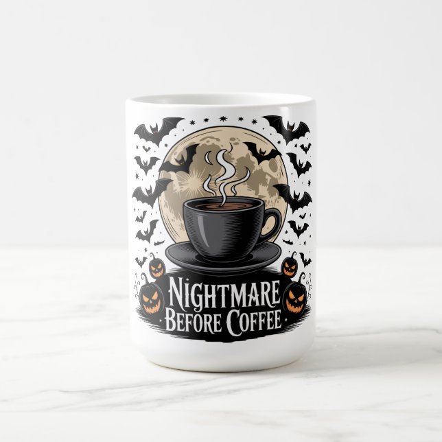 Nightmare before Coffee Halloween Kaffemugg (Center)