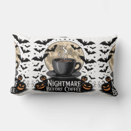 Nightmare before Coffee Halloween Lumbarkudde