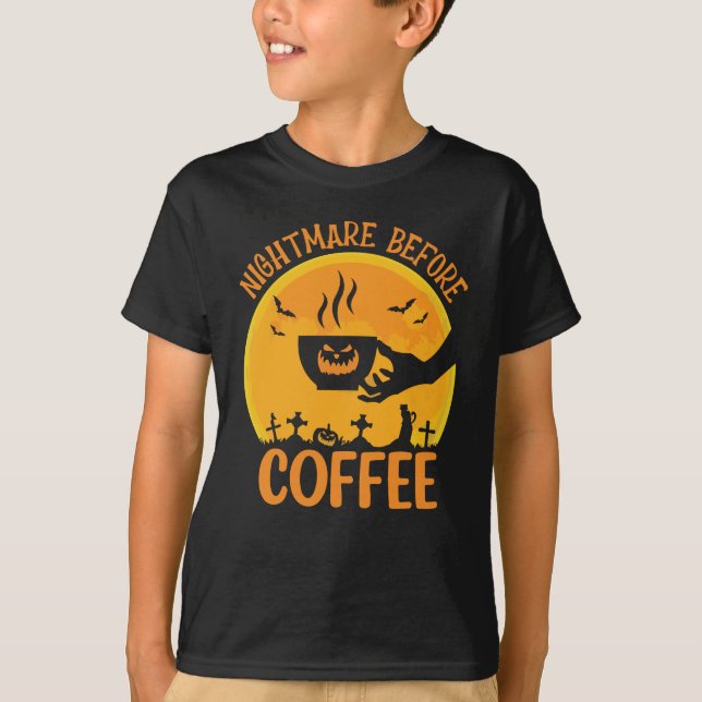 Nightmare before Coffee T Shirt (Framsida)