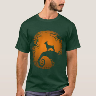 Nightmare Before Halloween Hund retro T Shirt