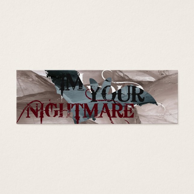 Nightmare Bookmark Litet Visitkort (Framsidan)