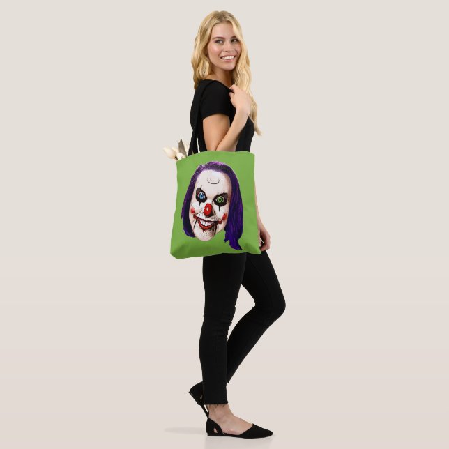 Nightmare Clown Självporträtt Tygkasse (På modell)