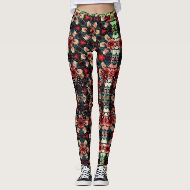 Nightmare Flowers Leggings (Framsida)
