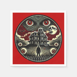 Nightmare Gaze Haunted House Halloween Pappersservett