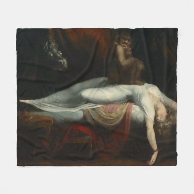 Nightmare Henry Fuseli Painting Fleecefilt (Framsidan (Horisontell))