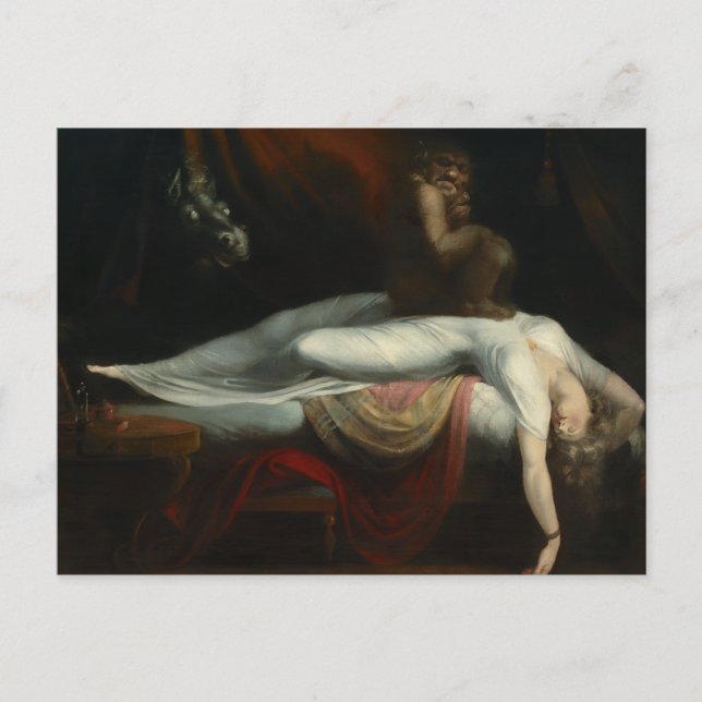 Nightmare Henry Fuseli Painting Vykort (Framsida)