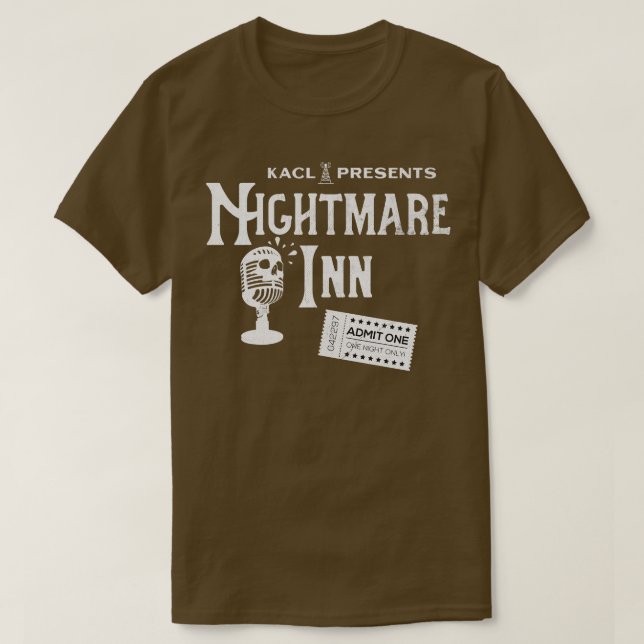 Nightmare Inn Vintage-version T Shirt (Design framsida)