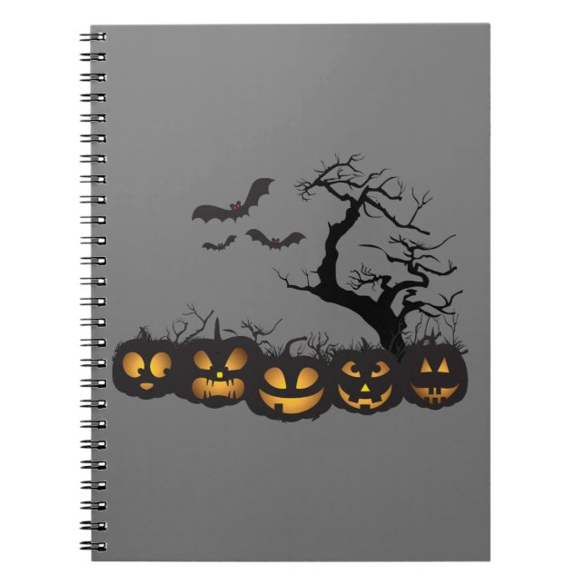 Nightmare Jotter: Halloween Spiral Journal Anteckningsbok (Framsidan)