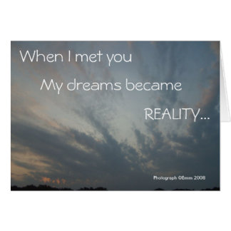 Nightmare-kort för verklighet hälsningskort