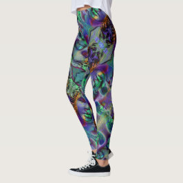 Nightmare Lavender Grönt Halloween Leggings