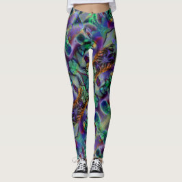 Nightmare Lavender Grönt Halloween Leggings