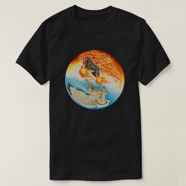 Nightmare och Mesa Pegasus Yin Yang Tee (Design framsida)