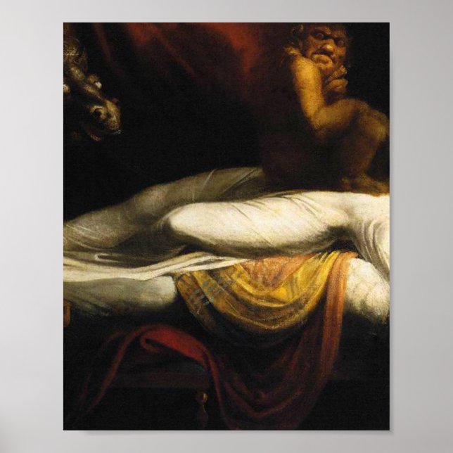Nightmare Painting Henry Fuseli Thomas Burke Poster (Framsidan)