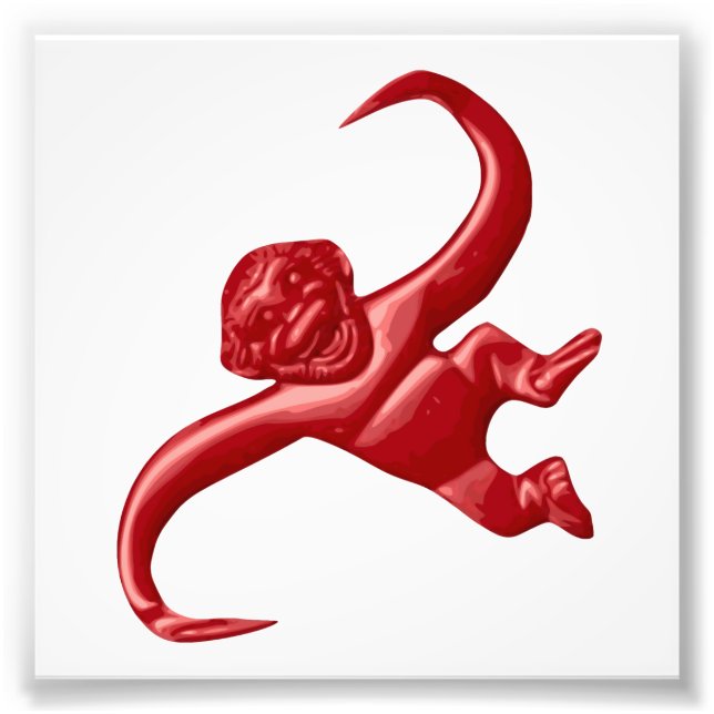 Nightmare Retro Leksak Monkey Fototryck (Framsidan)